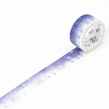 

Romantic Kawaii Snowflake Lace Masking Washi Tape Gift Packing Label Cute Stationery Stickers School Office Supplies 2CM*5M