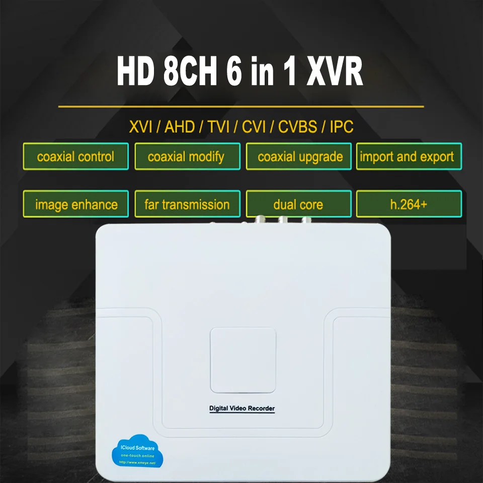 Heanworld AHD DVR 8CH 1080 P Hybrid 8-канальный видеонаблюдения DVR 6 в 1 рекордер 1080 P NVR DVR TVI CVI HVR Поддержка для 2.0MP AHD Камера