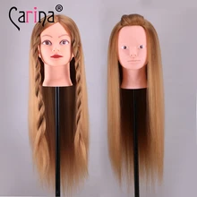 Кукла из натурального животного волокна для волос салонная голова-манекен для парика манекен голова парикмахера профессиональная стильная голова куклы для парикмахеров