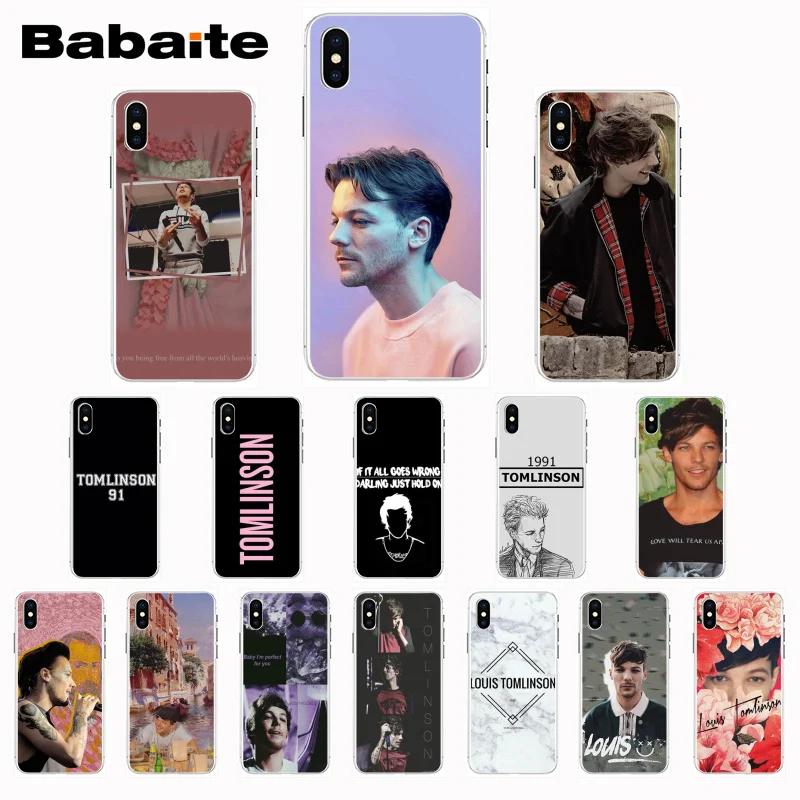 

Babaite 1D Louis Tomlinson TPU Soft Rubber Phone Case Cover For iPhone 8 7 6 6S Plus X XS XR XSMax 5 5s SE 5c