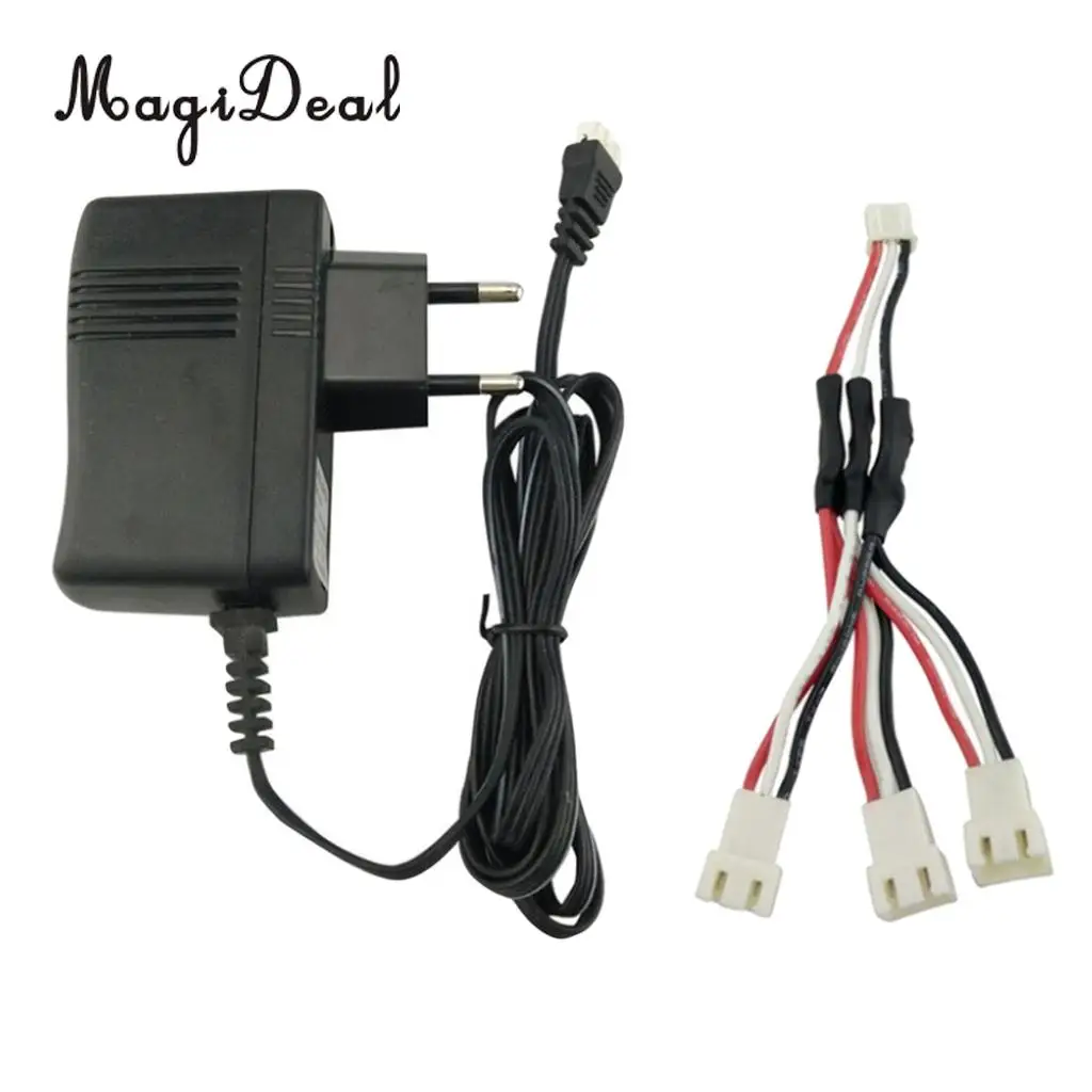 MagiDeal Lipo Battery Charger+3 in 1 Charge Line for SYMA X8SW X8SC X8C X8G X8HW X8HC X8SG X8 PRO V262 V913 X6 Drone