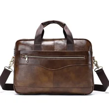 Мода натуральная кожа сумка Мужская Портфель через плечо сумки-мессенджеры брендовая Натуральная воловья Дорожная сумка на плечо для мужчин