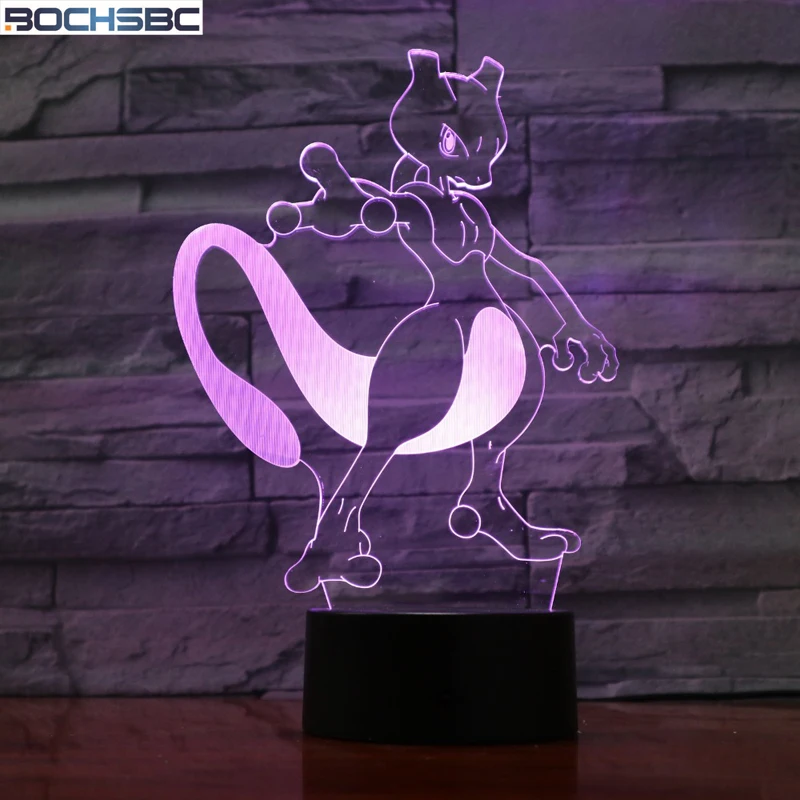 BOCHSBC Pokemon 3D acrílico noche luz 7 táctil colorido cambio de colores lámpara de mesa para dormitorio decoración niños regalo del arte lampara BOCHSBC Pokemon 3D acrílico noche luz 7 táctil colorido cambio de colores lámpara de mesa para dormitorio decoración niños regalo del arte lampara