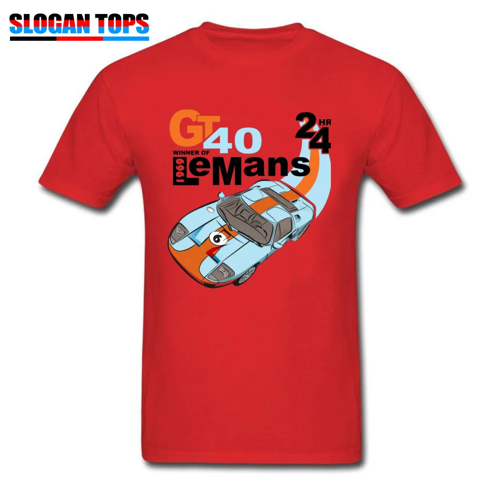 Casual Cotton Tops Shirt for Men Cool Tshirts Classic Company Round Collar T Shirt Short Sleeve Wholesale NEW Classic Ford GT40 T shirt 23562 red