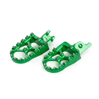 

NICECNC Motorcycle CNC MX Wide Foot Pegs Footrest Footpeg For Kawasaki KX250 05-07 KX250F 06-15 KX450F 07-15 KLX450R 08 09