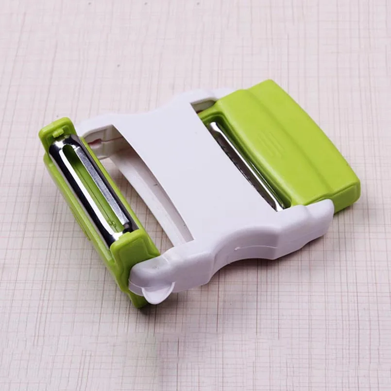 

1 Pc Stainless Steel Peeler Foldable Shredder Mulitfunction Double-sided Potato Vegetable Slicer Cutter Kitchen Tool Accessories