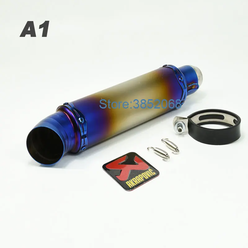 51mm Universal Motorcycle Exhaust Pipe Motorbike Muffler Escape Motorcycle Scooter Muffler fit for NK150KPR150