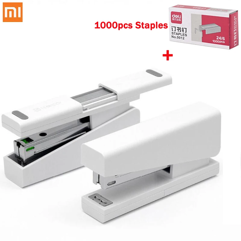 

Original Xiaomi Mijia Kaco LEMO Stapler 24/6 26/6 with 100pcs Staples for Paper Binding Business School Office Use