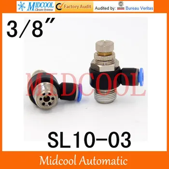 

Quick connector SL10-03,10mm to 3/8" Direct Installation L type, brass pneumatic hose components,air fitting