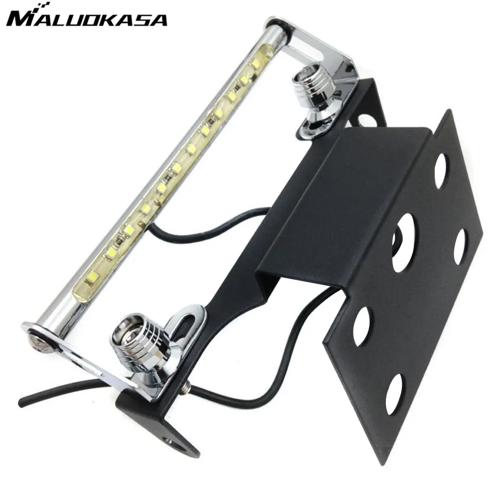 

MALUOKASA Motorcycle Fender Eliminator LED Light Holder For Yamaha YZF R6S 2003 04 05 06 07 08 2009 Motor License Plate Bracket