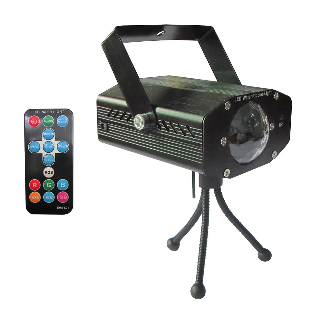 7-Color RBG LED Sound Activate Party Light Projector Beamer