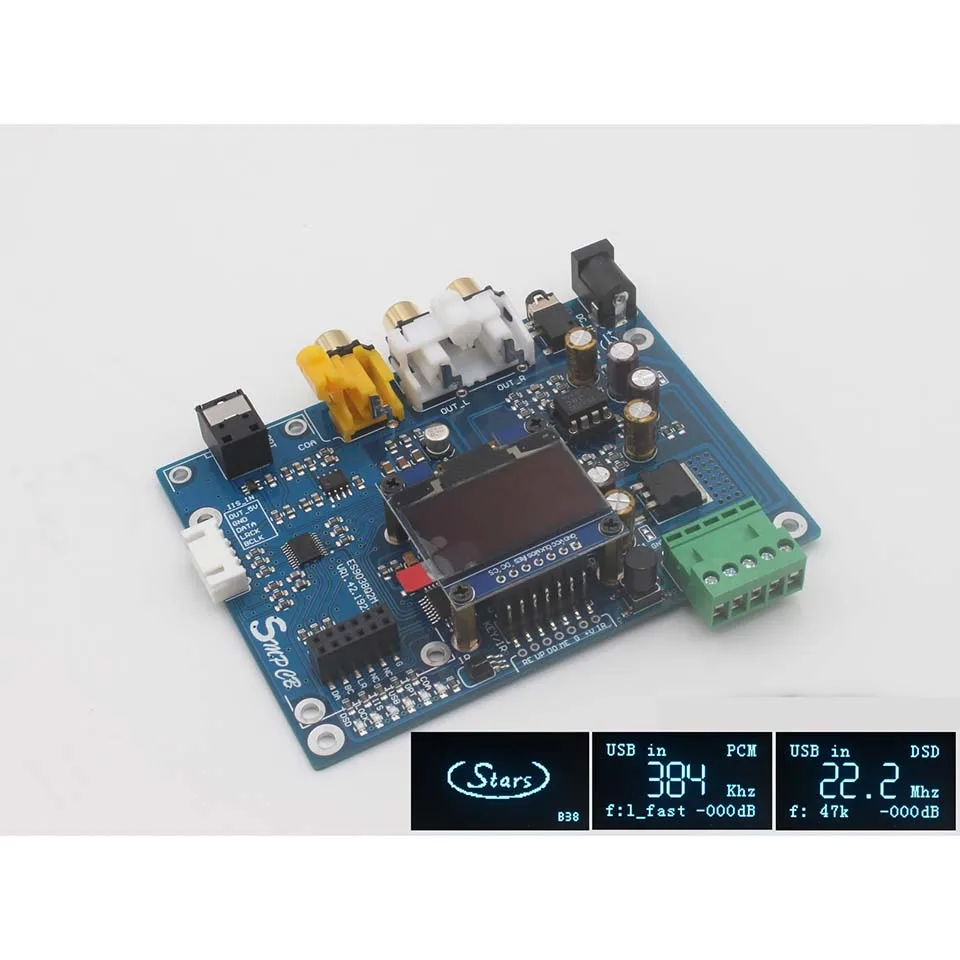 ES9038 Q2M DAC DSD декодер плата поддерживает IIS DOP 384 кГц DSD512|Усилители мощности| |