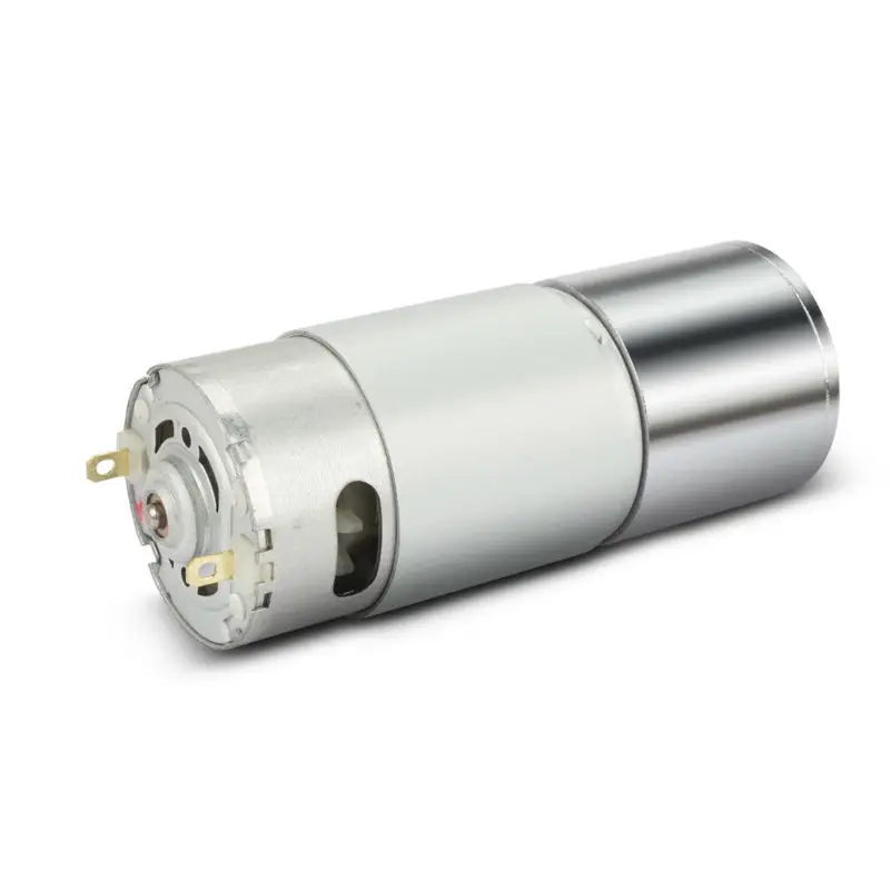 

Brush 24V DC Motor 30RPM Micro Gear Motor Box 37mm Diameter Speed Reduction Electric Gearbox Excentral Shaft High Torque