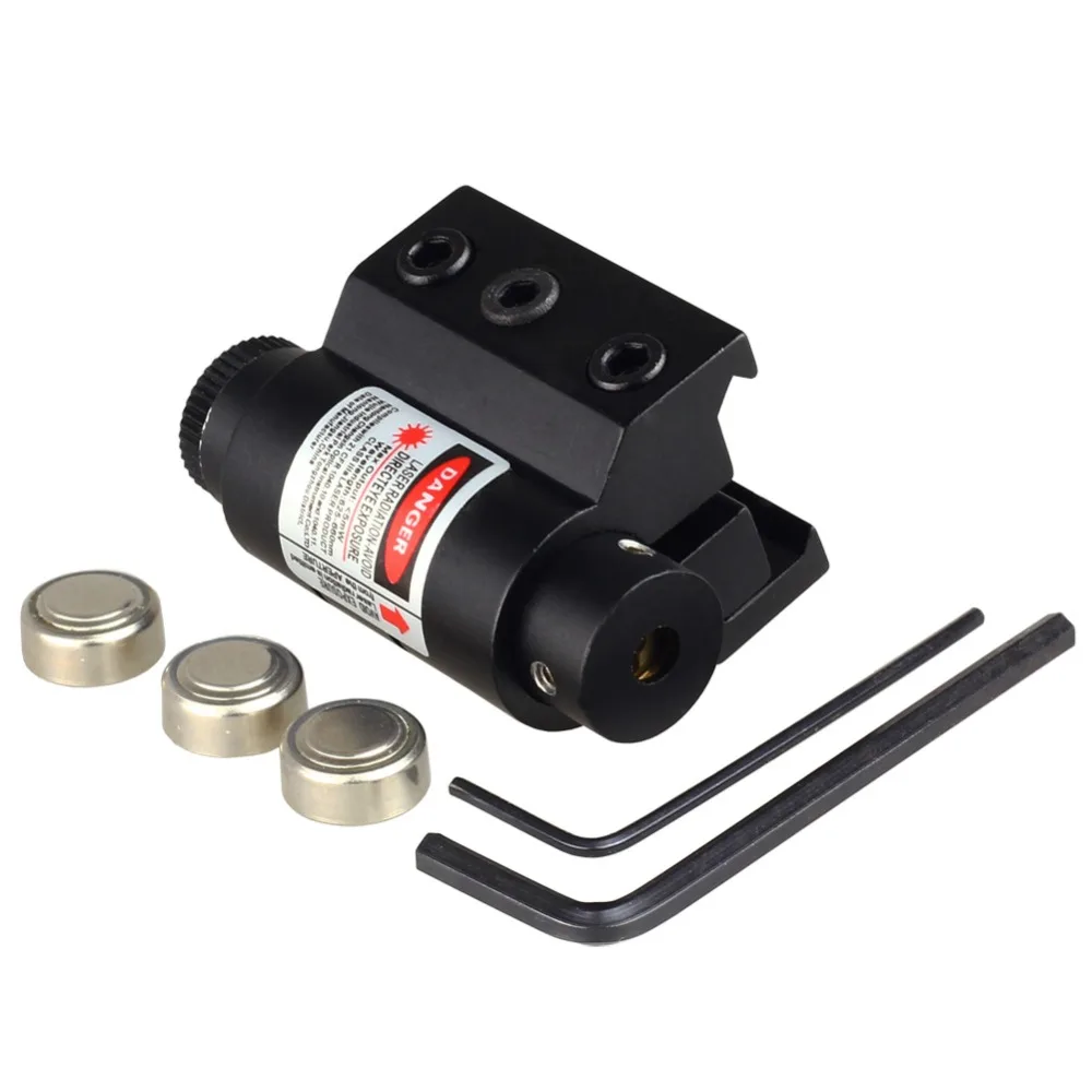 Tactical Mini Red Laser Sight For Rifle Scope Airsoft 20mm Weaver