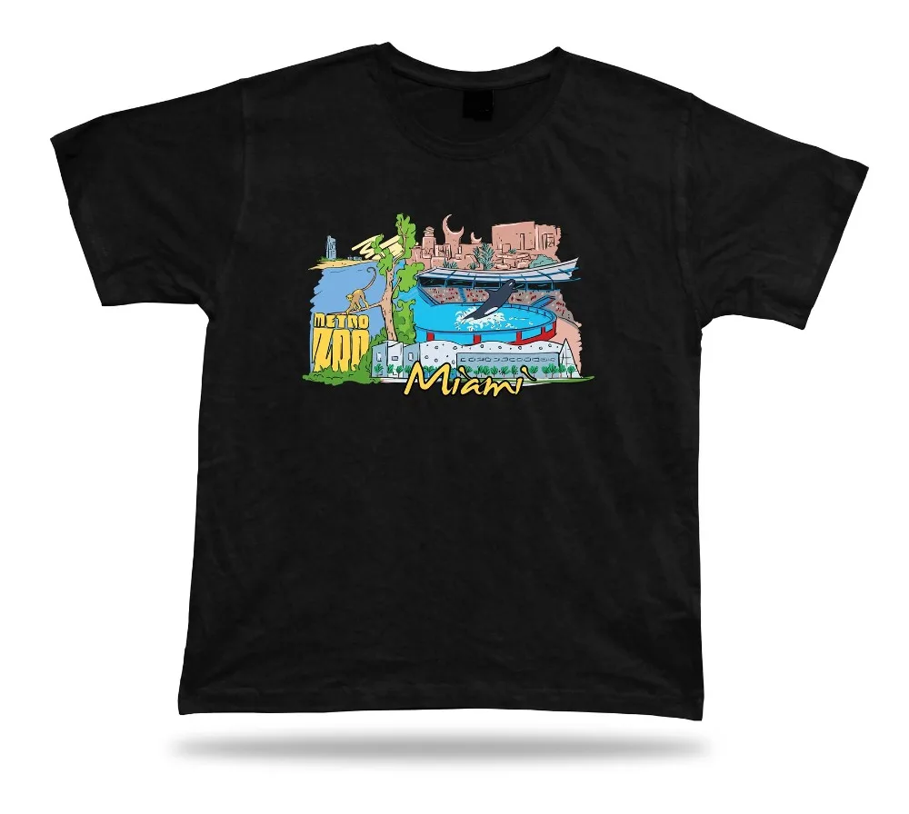 

Miami Seaquarium Coral Castle Jungle Island Lincoln Road Dolphin Mall Tshirt Tee T-Shirt 2019 Designs Mens T Shirt T-Shirts