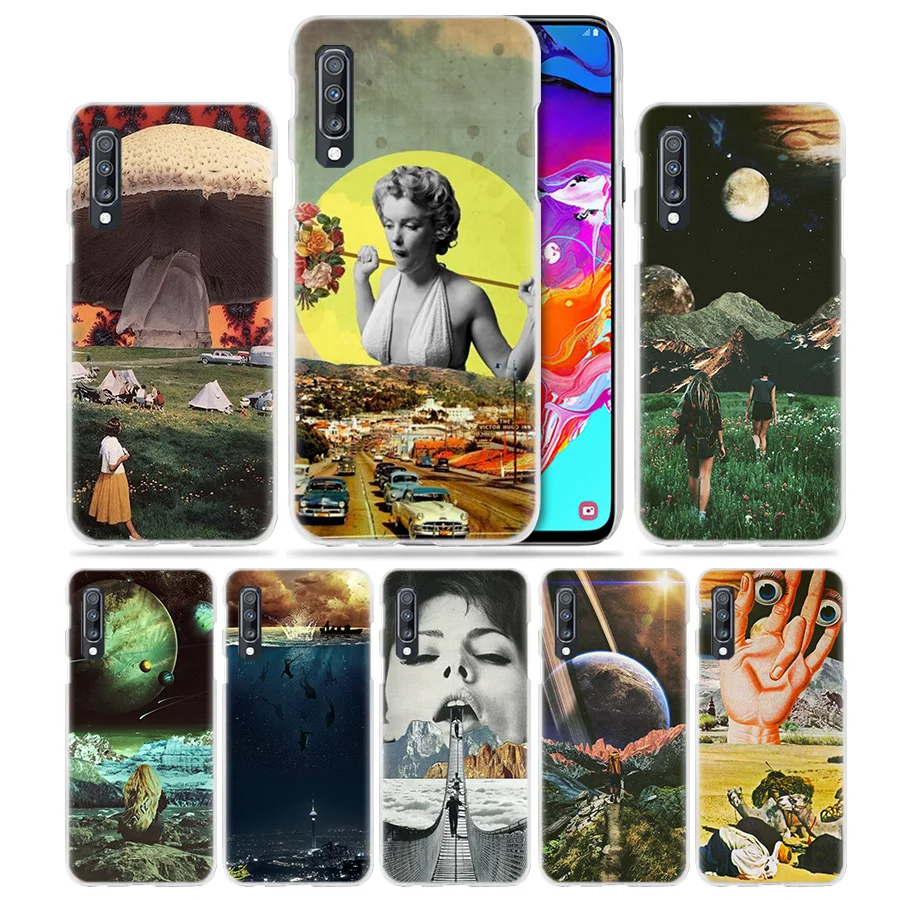 

Retro Planetary Art Case for Samsung Galaxy A50 A70 A80 A20e A60 A40 A30 A20 A10 A8 A6 Plus A9 A7 2018 Hard PC Phone Coque Cover