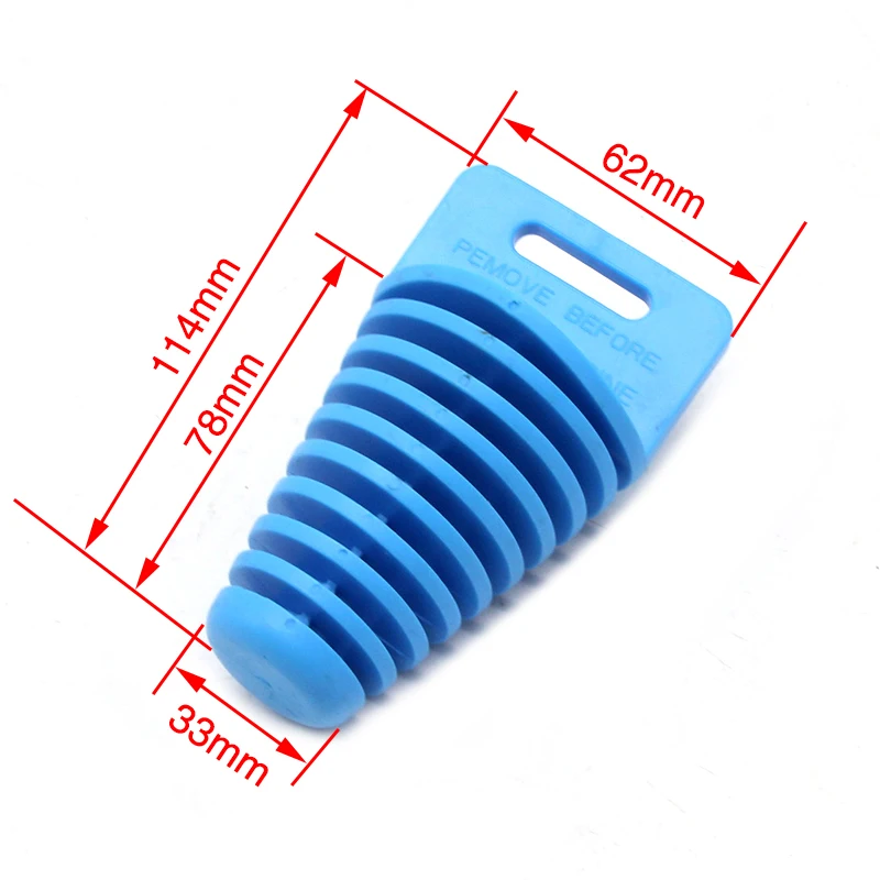 ZSDTRP 33-62 мм выхлопная труба для мотоцикла, выхлопная труба для мотокросса, выхлопная труба из ПВХ, заглушка, глушитель на выхлопную трубу, заглушка для мытья труб