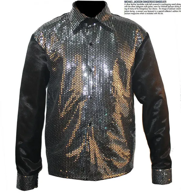 Rare Mj Michael Jackson Classic Sequin Shirt Motown Billie