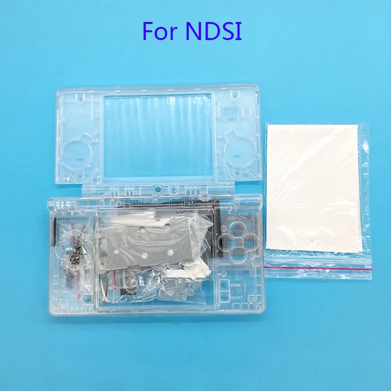 Для nintendo DSi Замена Полный Корпус обложка чехол с кнопками Замена для NDSi прозрачный корпус