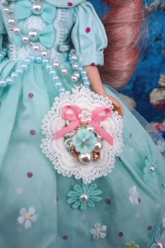 Blyth кружевное платье BJD платье с цветочным принтом Озон наряд Одежда для кукол(Fit blyth, озон, Licca, ММК, pullip, ob, 1/6 кукла