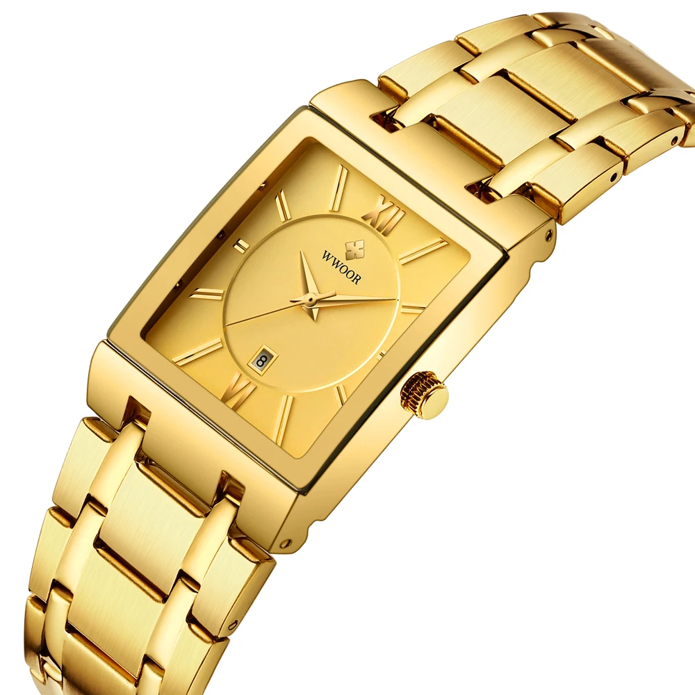 Часы wwoor для мужчин Элитный бренд кварцевые часы Мода хронограф часы Reloj Hombre спортивные часы мужские подарки час Relogio Masculino