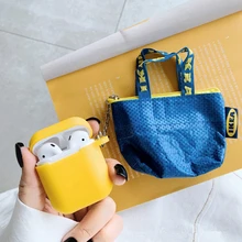 Роскошный милый мини кошелек на молнии для монет, защитные аксессуары для наушников, силиконовый чехол для Airpods, беспроводная Bluetooth гарнитура, сумка, коробка