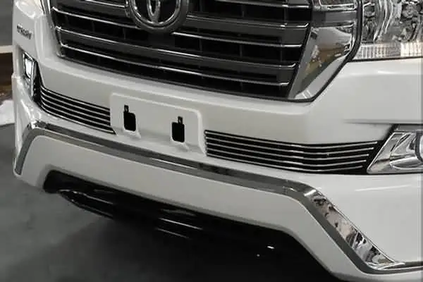 Luhuezu алюминиевый сплав гоночная решетка крышка переднего бампера решетка крышка для Toyota Land Cruiser 200 аксессуары 2012