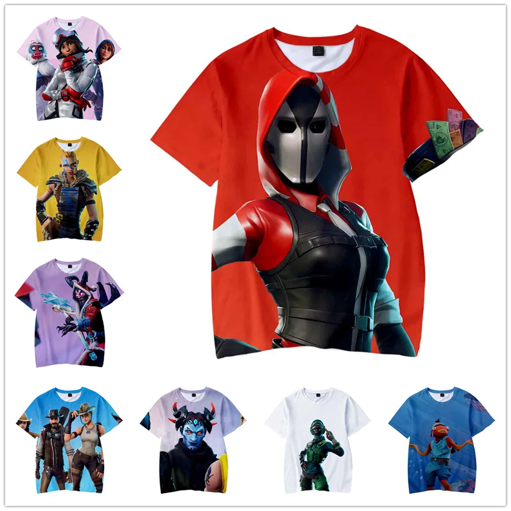 

NEW Season 8 game Battle Royale T-shirts The Ace Hazard Agent Lil Whip 3D Print Cosplay Costume for boys&girls