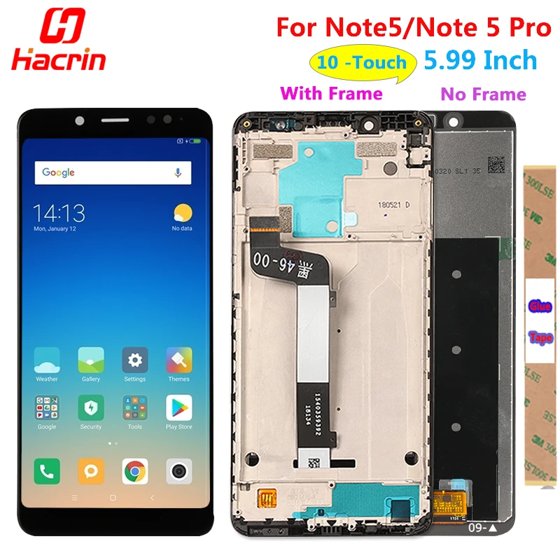 

Xiaomi Redmi Note 5 Pro LCD Display Touch Screen Test Good Digitizer Assembly Replacement For Xiaomi Redmi Note5 5.99 Inch