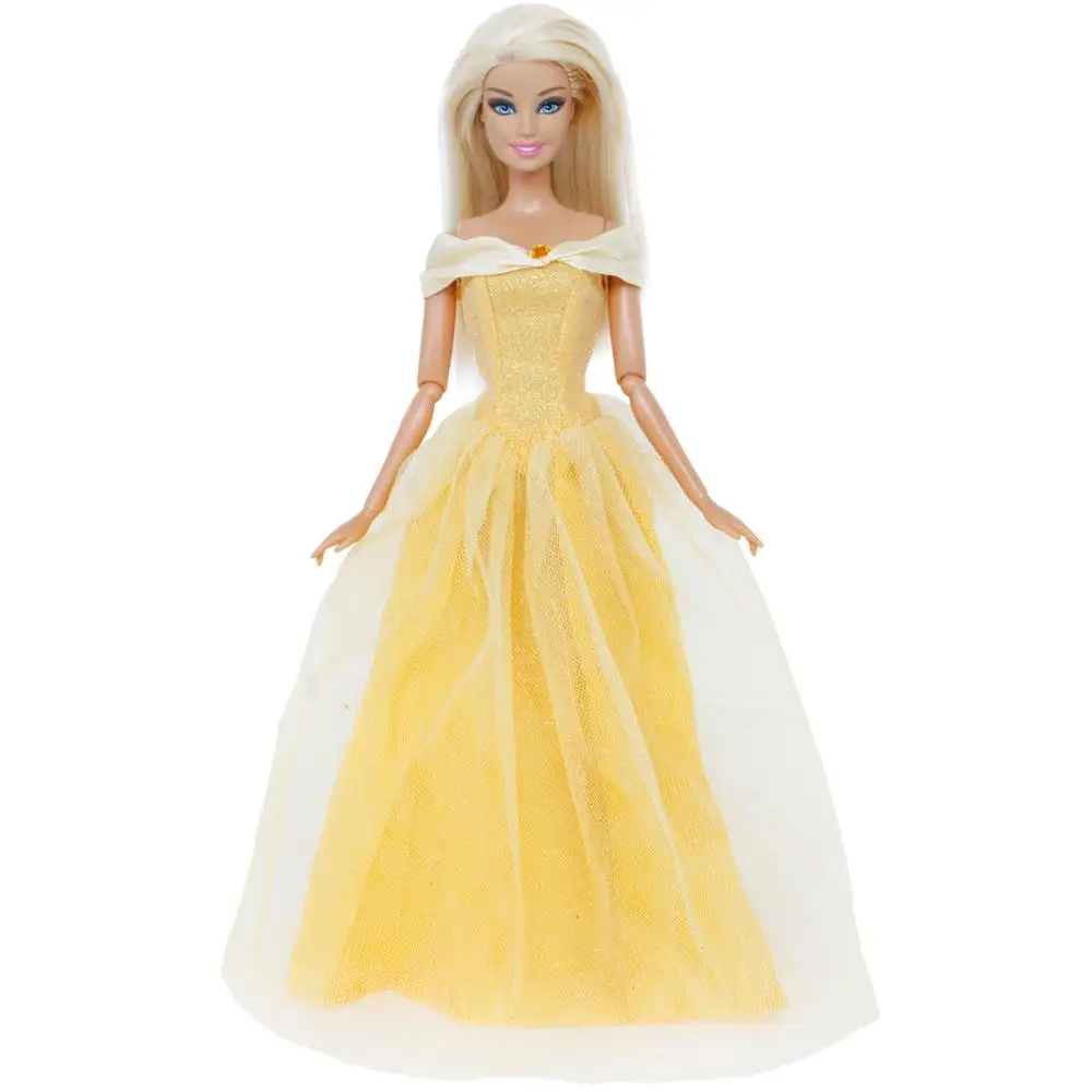 yellow dress barbie
