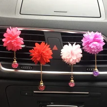 Автомобильный цветочный кулон, освежители воздуха, ароматизаторы, авто зажим для ароматизатора, Арома диффузор, выход, вентиляционный зажим, автомобильные аксессуары для девочек