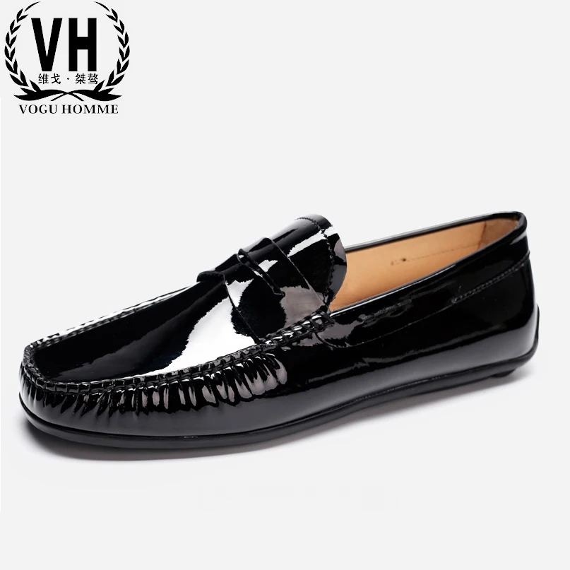 

vogu homme 2017 years the new season the first layer of leather shoes shoes men lazy casual leather shoes shoes retro matte Doug