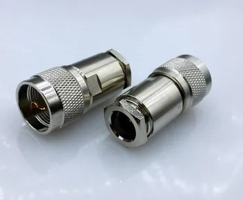 

UHF male M type male SL16-J-7 RF coaxial connector for LMR400 RG214 50-7 cable connector 5pcs/lot