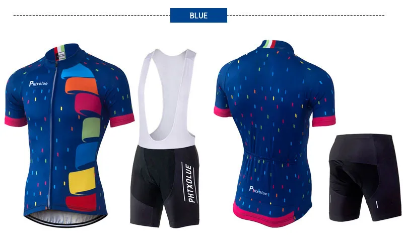 Phtxolue велосипедные майки наборы дышащая велосипедная одежда из полиэстера для велоспорта быстросохнущая велосипедная одежда QY048