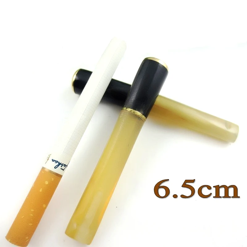 

Imitation Horn Filter Smoke Pipe Cigarette Pipes Tobacco Pipe Handmade Nostalgic Smoking Pipe Mouthpiece Cigarette Holder