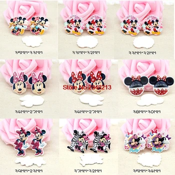 

Mixed Printed Cartoon mouse planar resin crafts for DIY Crafts flatback resin decoration 50pcs RETTX32