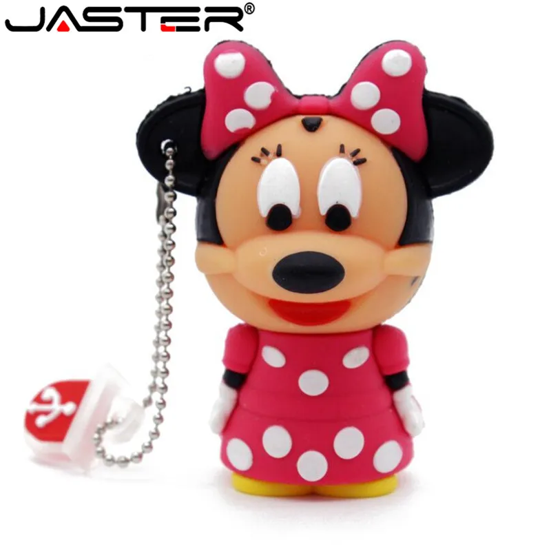 JASTER Minnie usb флеш-накопитель флешки 64 Гб 32 г 16 ГБ 8 ГБ 4 ГБ certoon брелок с мышью usb 2,0 карта памяти