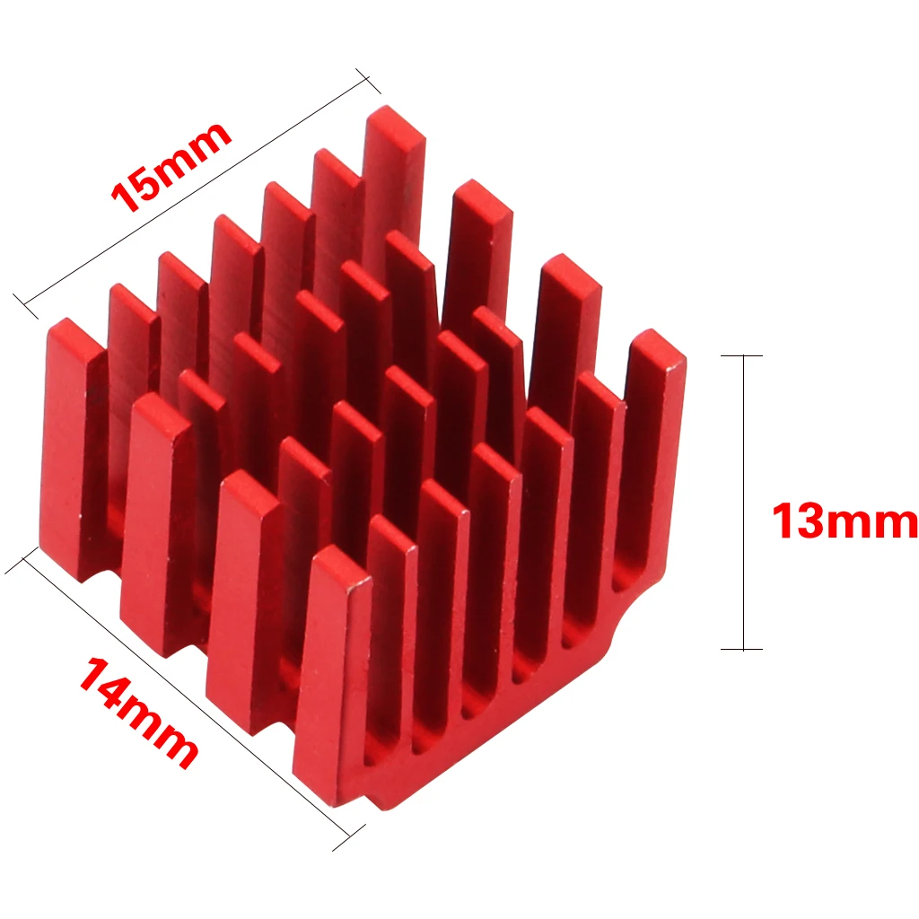 10x Stepper Motor Driver Heat Sinks Cooling Block Heatsinks for TMC2100 Red