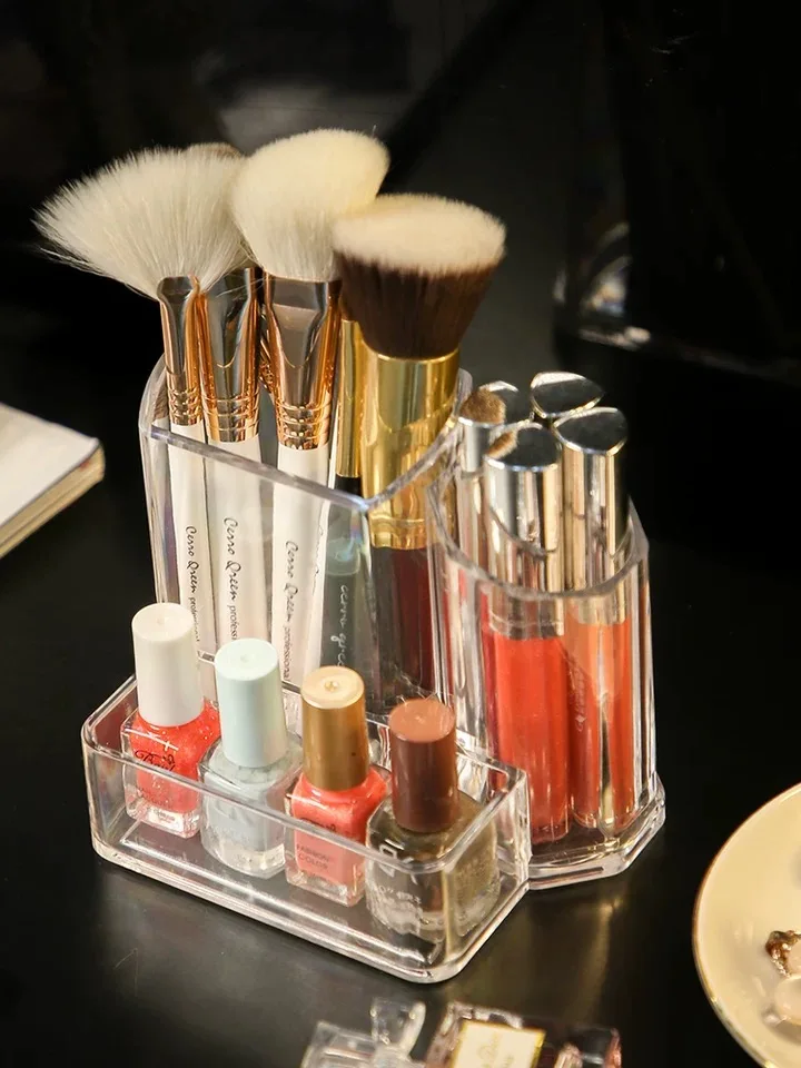 Cosmetic Storage Box Makeup Brushes Organizer Desktop Storage Box Pencil Lipstick Brush Holder