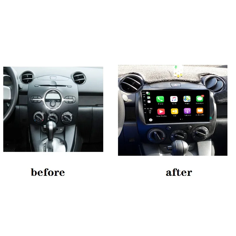 Clearance Car audio Android 9.0 8-core 4/64G for Mazda 2 with DSP Carplay Radio BT GPS navigation support WIFI and 4G internet 1