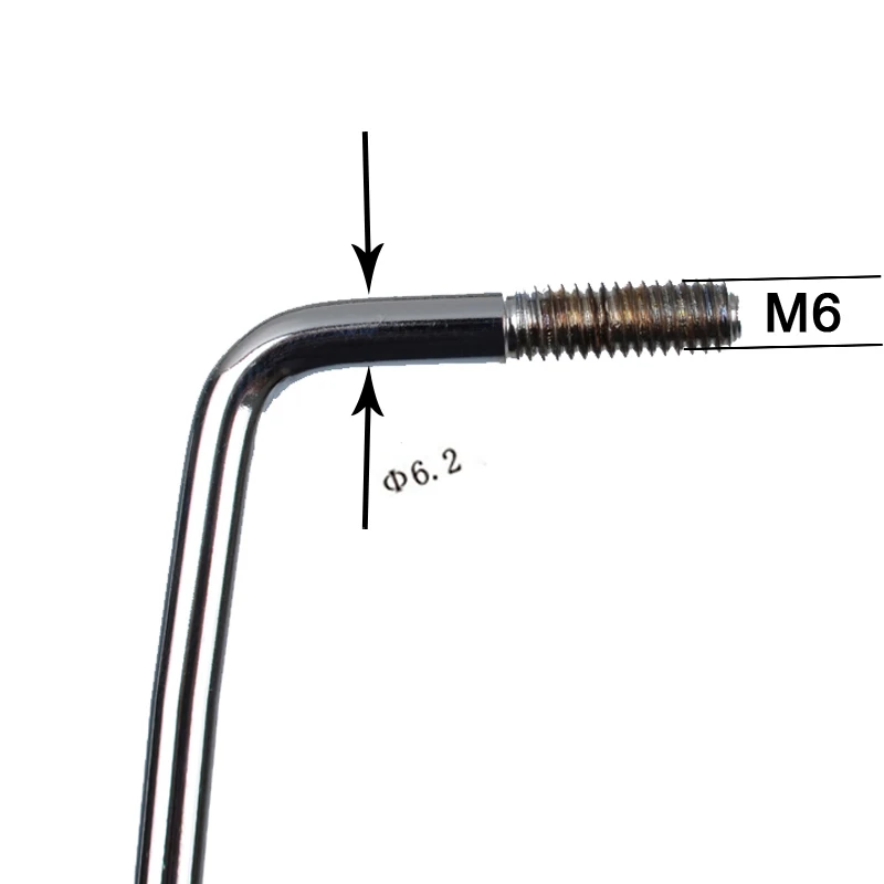1 шт. винтовой плечо для электрогитары тремоло Whammy Bar Thread 6 мм черный Золотой