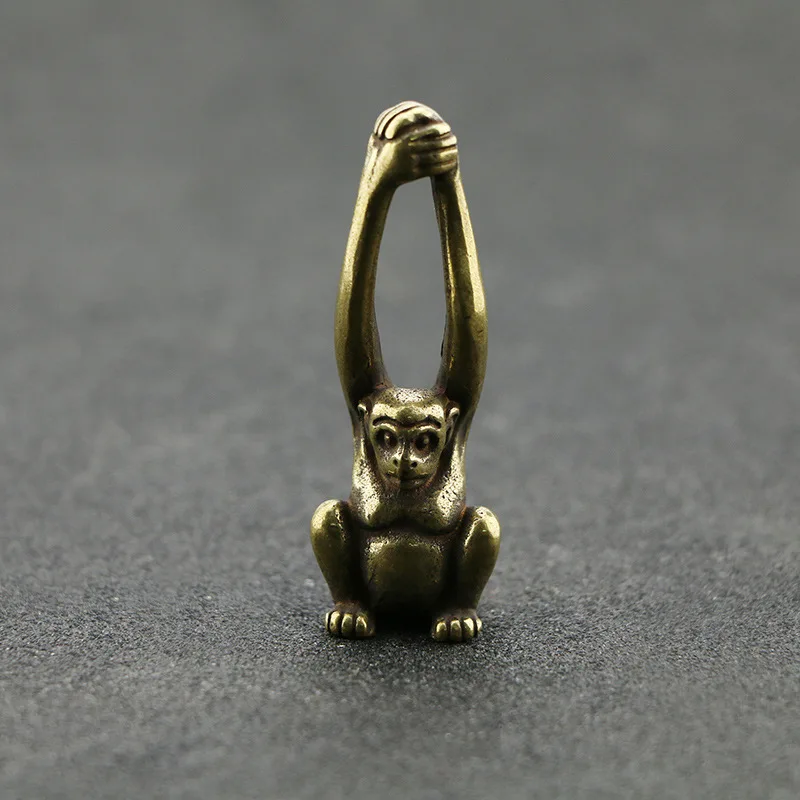 1 Pcs Brass Hedgehog Vintage Antique Statue Animal Doll Decoration Ornaments Art