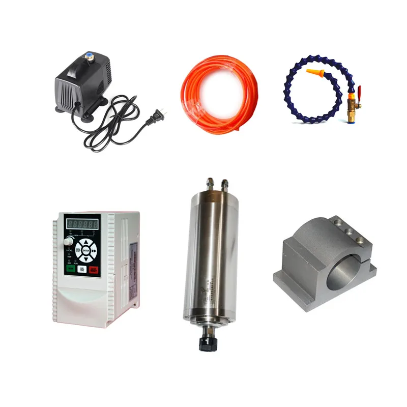 

1.5KW Spindle Kit CNC Router Motor ER11 2.2kw Inverter VFD 80mm Spindle clamp