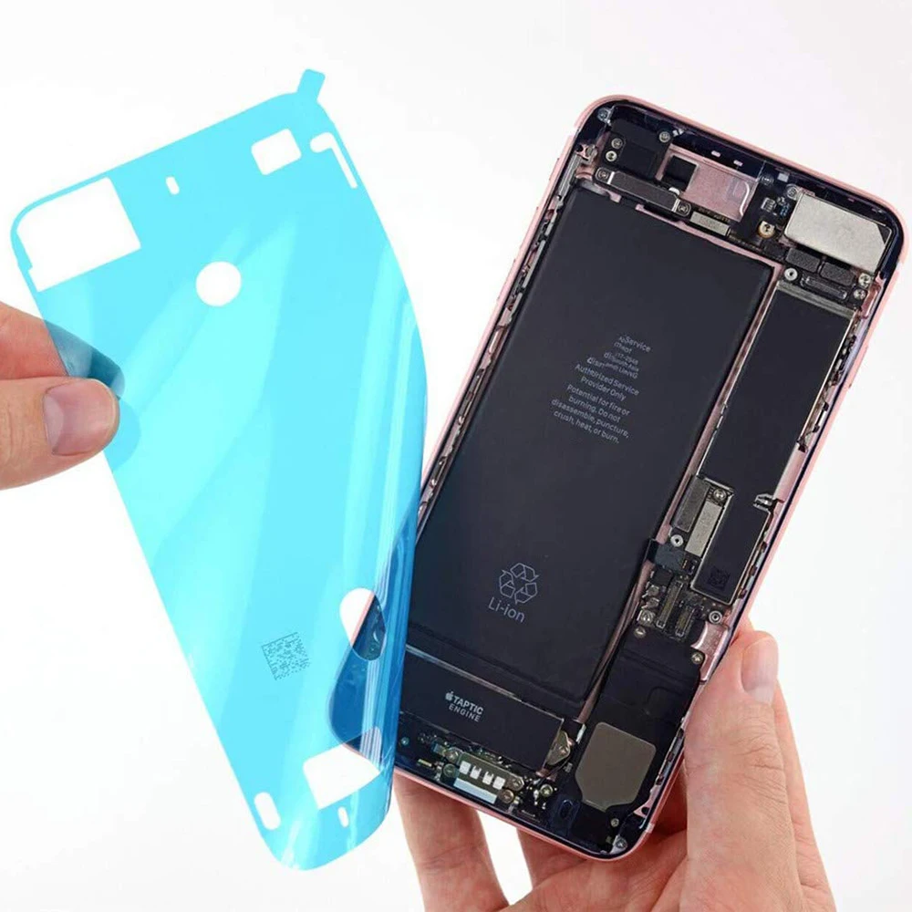 Клейкие полоски для экрана, предварительно вырезанные водонепроницаемые уплотнения для iPhone 7, 7, p, 8, 8 Plus, клей для ремонта жидкой воды