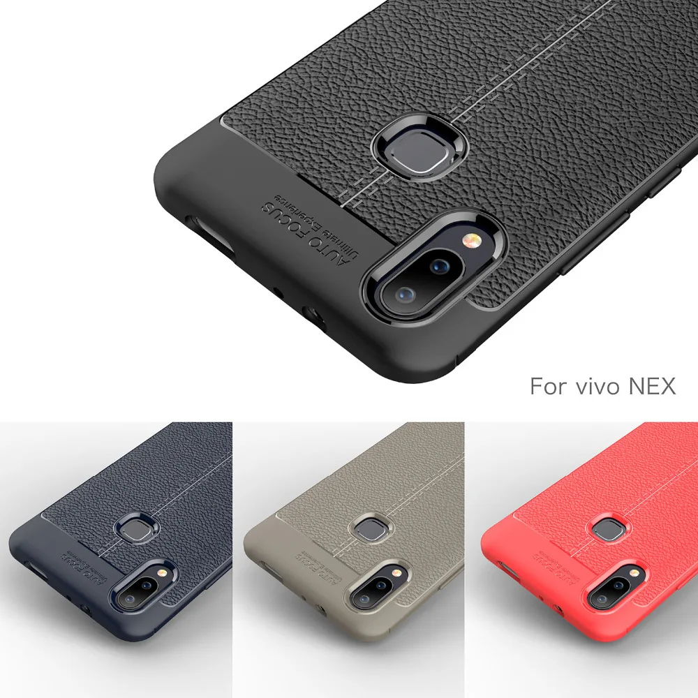 

For Vivo NEX S Case Soft Bumper Carbon Fiber Case Vivo NEX Silicone Cover For Vivo NEX Back Cover Case For Vivo NEX Coque Fundas
