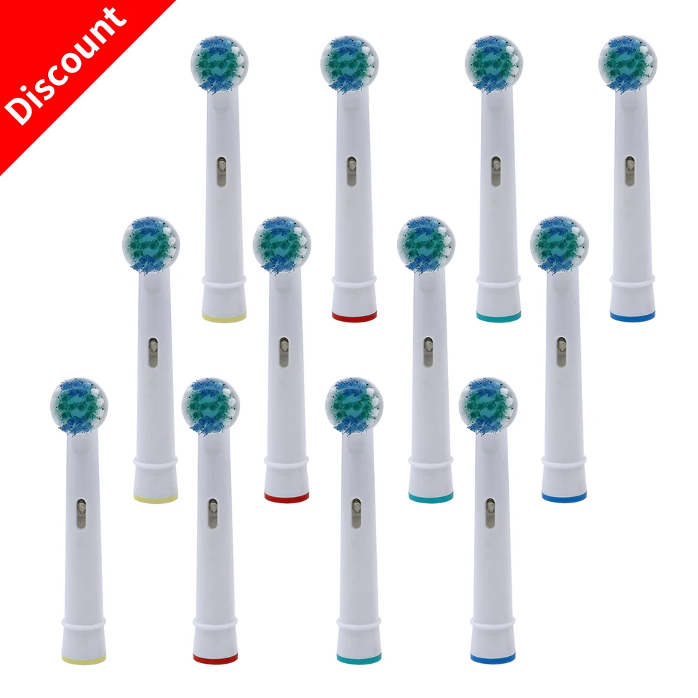 

12 Replacement Brush Heads For Oral B Electric Toothbrush Fit Advance Power Health Triumph 3D Excel Vitality Precision Clean