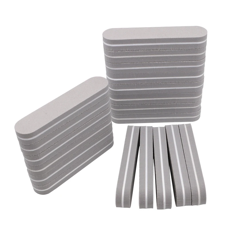 Broches de Lixa para Unhas Lixa para Polimento Ferramenta de Manicure Mini Esponja Descartável Lixa Brilhante Cores Mistas 100 Peças 10 descartável, lixa lixa para polimento, ferramenta de