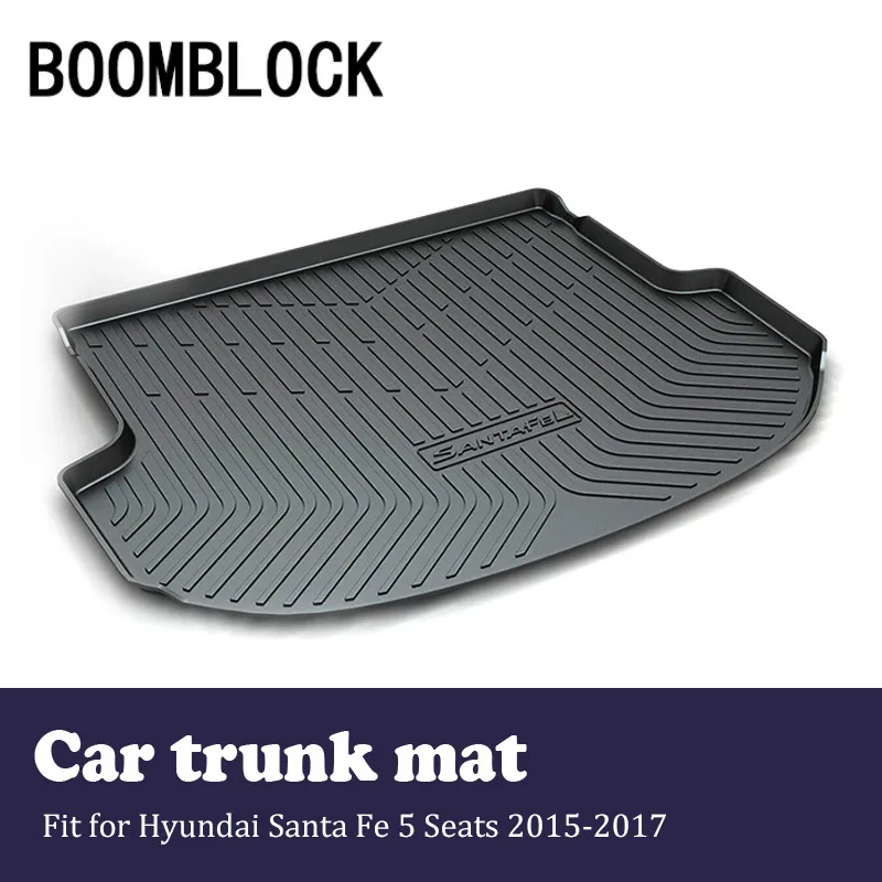 

Auto Car Cargo Liner rear trunk mat For Hyundai Santa Fe 5 Seats 2017-2015 Luggage Tray Carpet Anti Slip Floor Mat Accessories