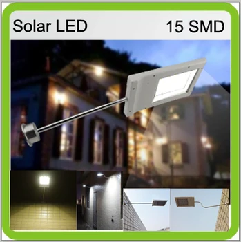 

4 PACK 3W solar led flood light led wall lamps mini led street light courtyard garden park outside WATERPROOF 3000mah Li-ion