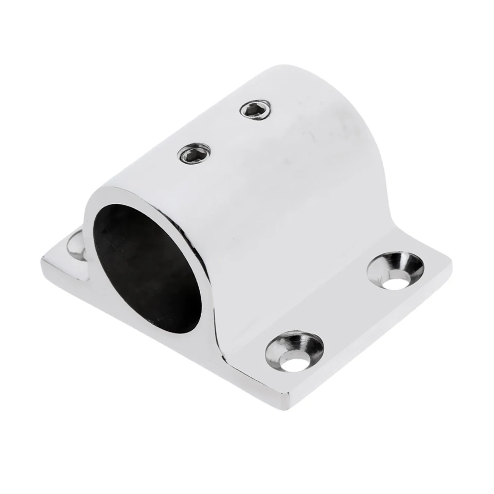1 pz 1 25mm Marine Fit Tubo Tubo Base Rettangolare Yachts Acciaio Inox 90 Gradi Corrimano Raccordo Barche Accessori Fit Boat